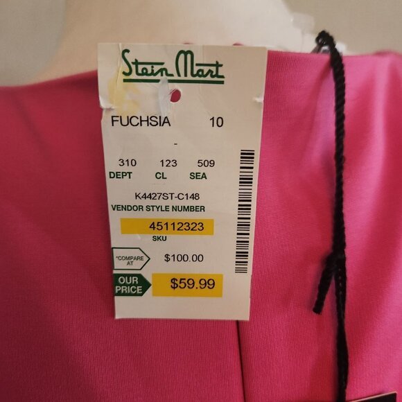 Katherine Barclay Pink Dress. NWT. Size 10 - Picture 7 of 10